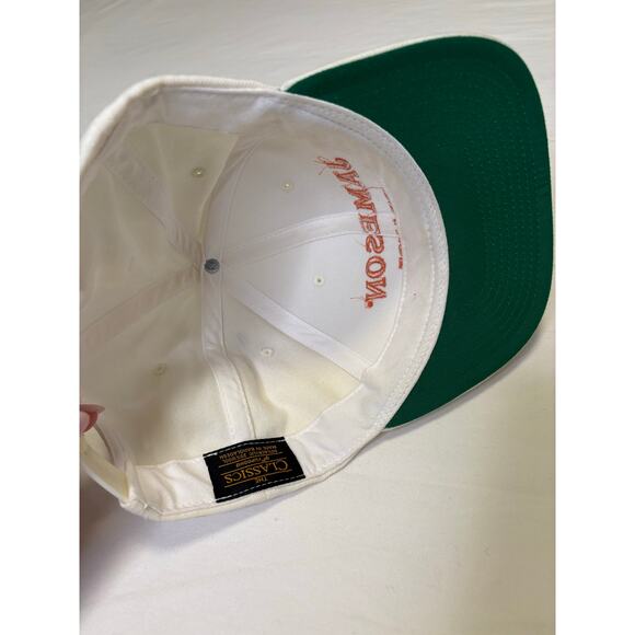 Jameson Orange - Flat Bill Hat - White / Orange / Green Bill - Picture 3 of 5